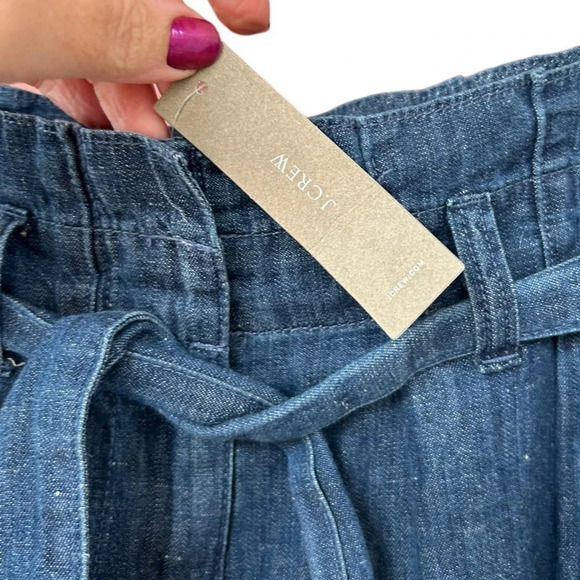NWT J. Crew Women's Chambray Paperbag Jeans Size 2 - Picture 4 of 7